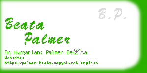 beata palmer business card